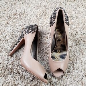 Sam Edelman| "Lorissa" spike pump in nude size 7.5